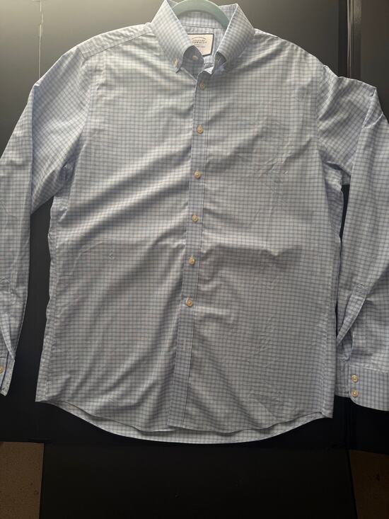 Charles Tyrwhitt Other - Charles Tyrwhitt Men’s 16.5 / 38 Slim Fit Shirt – Light Blue Check 100% Cotton